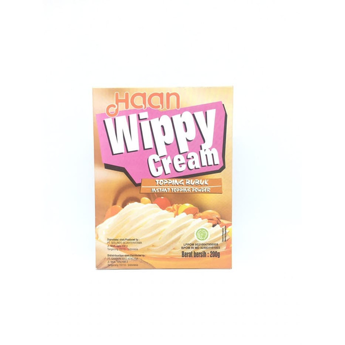 Haan wippy cream | whipping cream | whipped cream kemasan 200gr