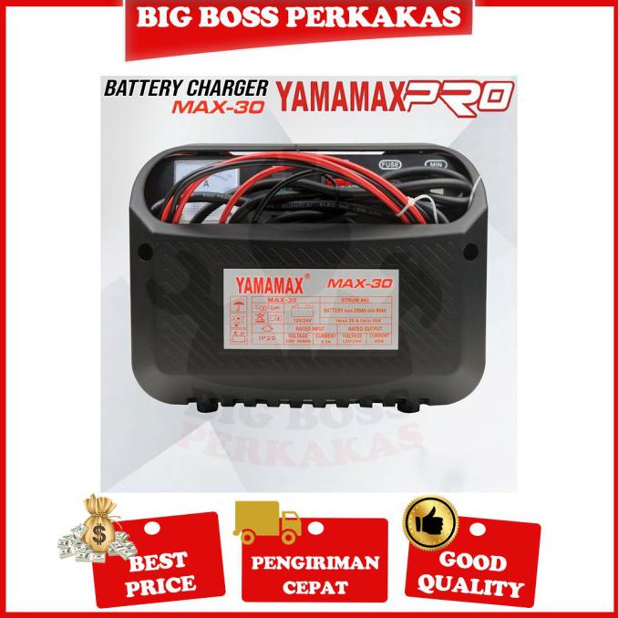 Charger Aki battery charger MAX-30 YAMAMAX/ cas aki/ charger accu, strum aki |Charger Aki Mobil