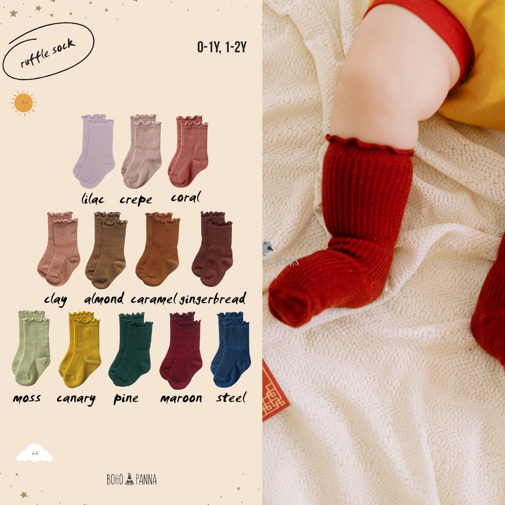 Bohopanna - Ruffle Socks / Kaos Kaki Bayi