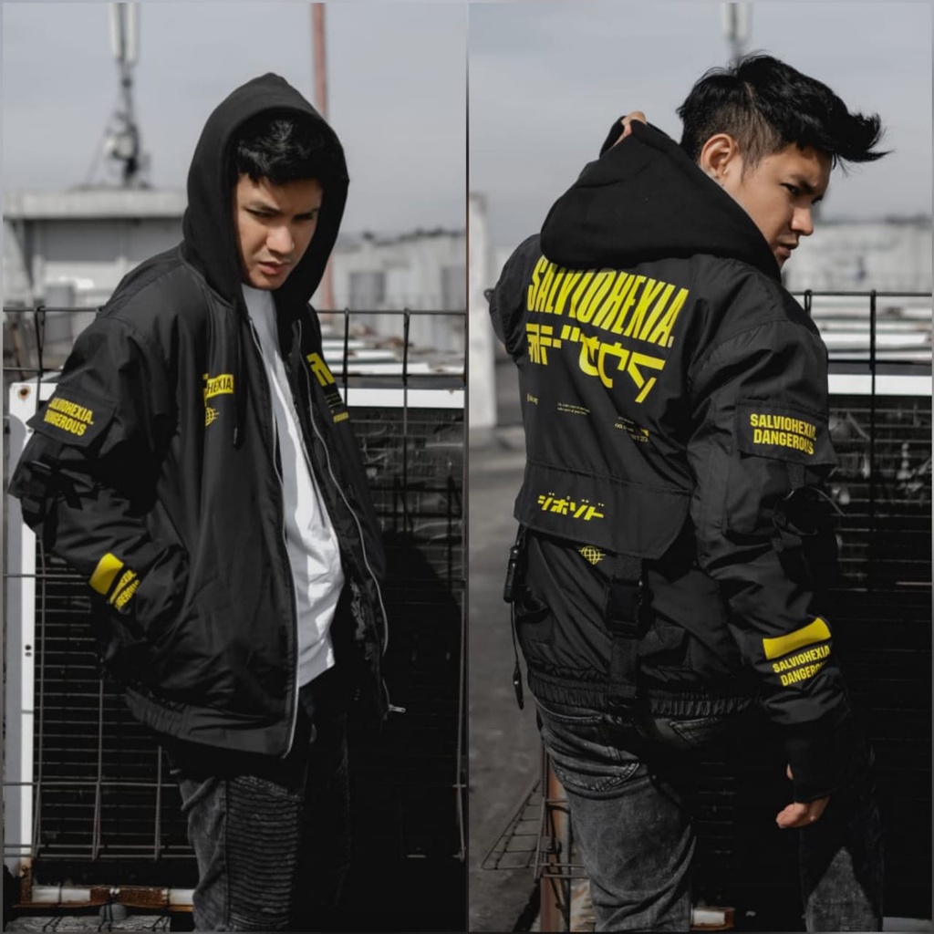 Jaket  Bomber Hoodie Cyborg Pria Ridding Original Distro