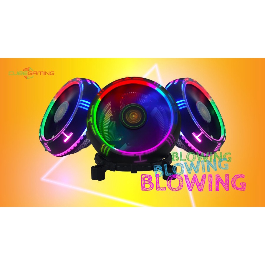 CUBE GAMING BLOWING - Auto RGB Fan - Gaming Cooler - Support LGA 1700