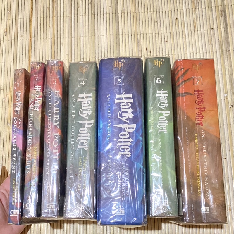 Novel Harry potter set 1-7 original gramedia ex koleksi pribadi softcover & hardcover