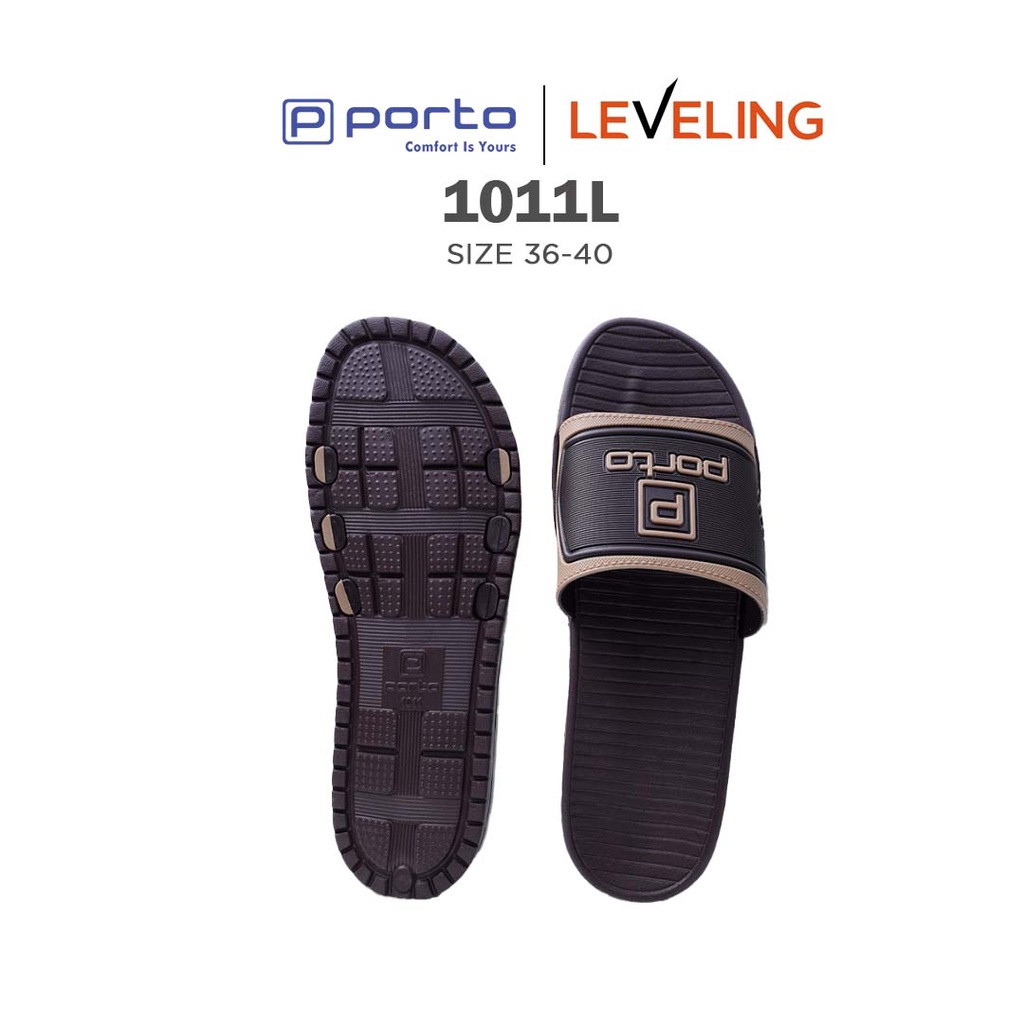 1011L - Porto Leveling Sandal Wanita Karet House Slipper Rumahan Kuat Nyaman Awet Original Terbaru