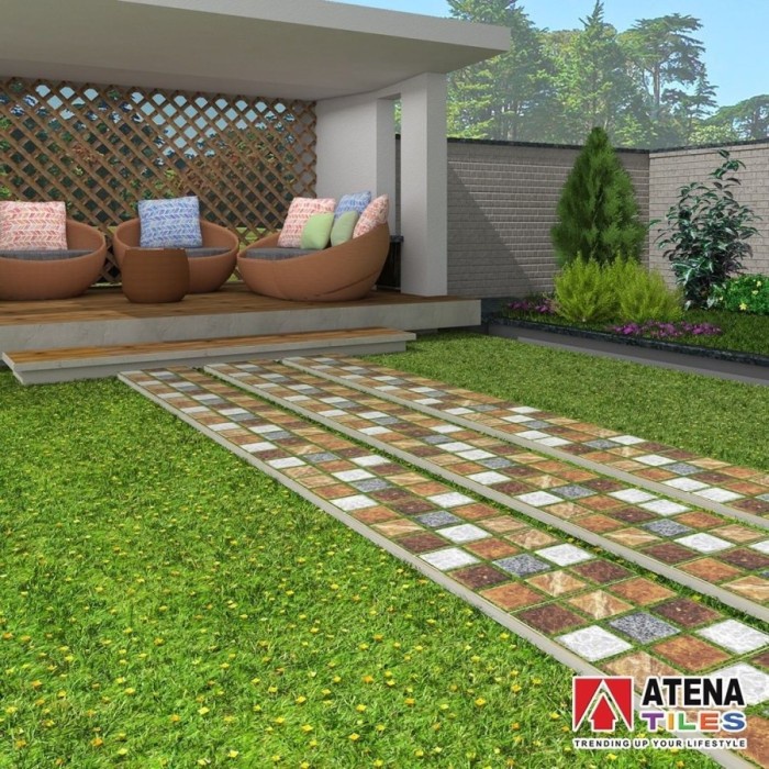 Atena Keramik Teras / Keramik Motif Batu Prato MGN 40X40