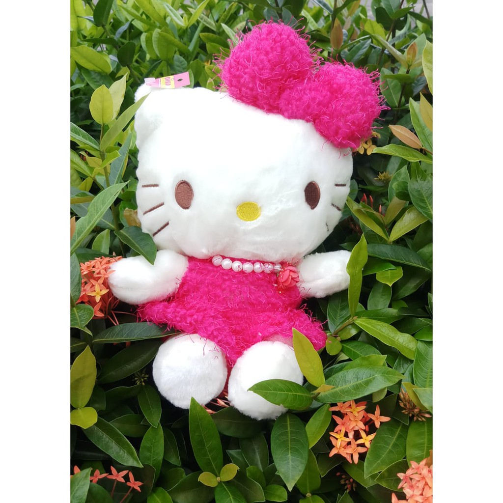 BONEKA KITTY BULU JARUM 12 INCH