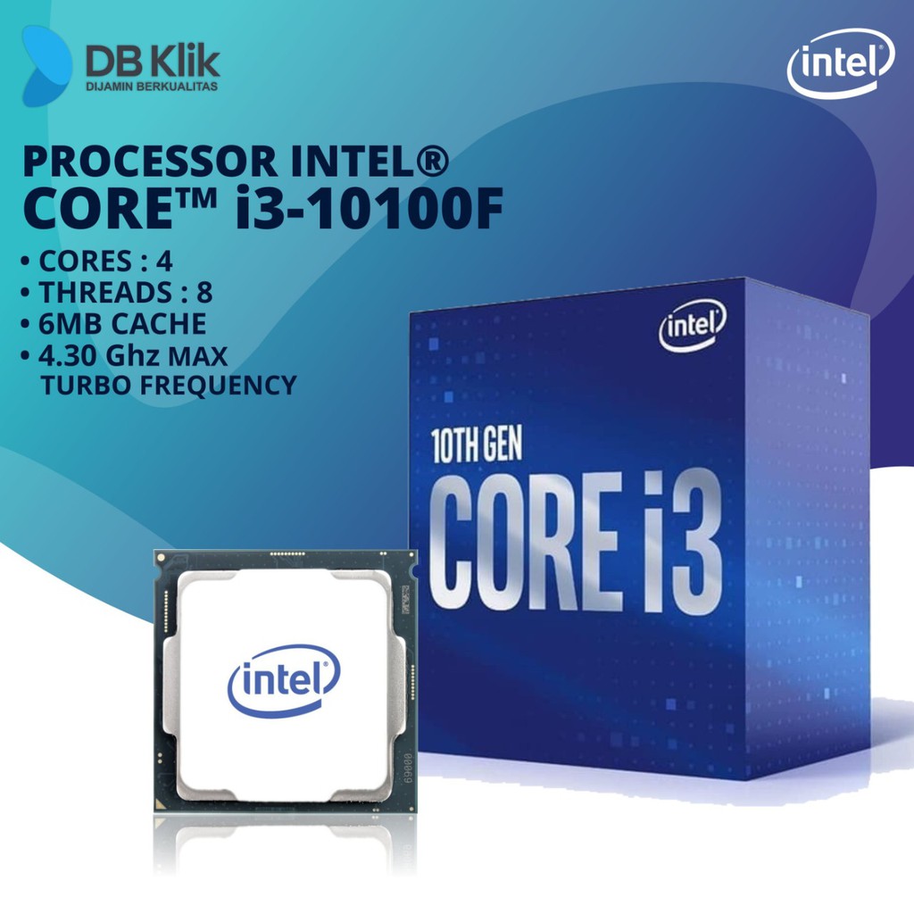 Processor Intel Core I3-10100F Box LGA1200 - Proc Intel Core I3 10100F