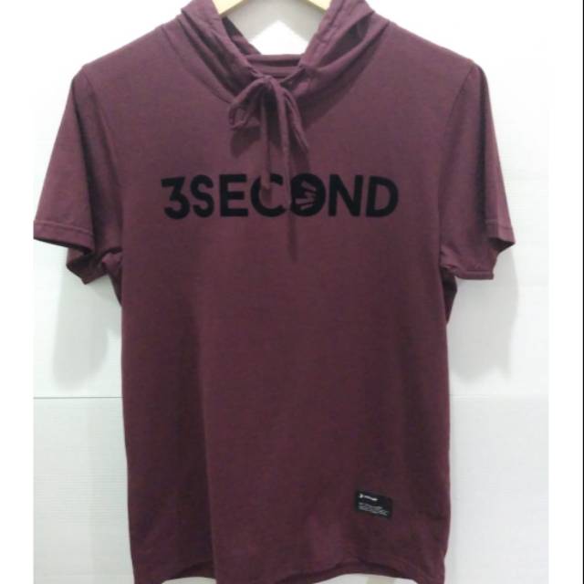 Kaos Hoodie pria 3second 8711