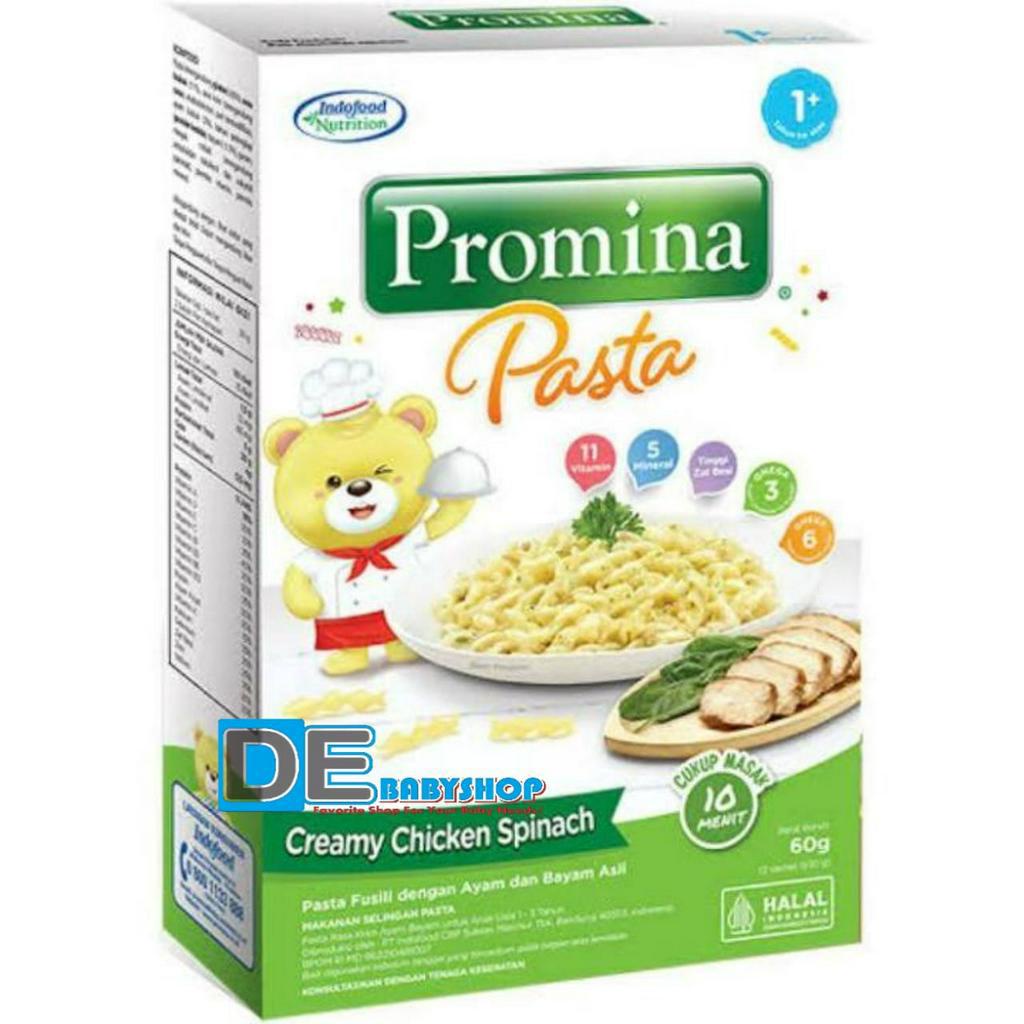 Promina Pasta Mac n Cheese 70g / pasta keju bayi / Pasta Creamy Chicken Spinac 60gr