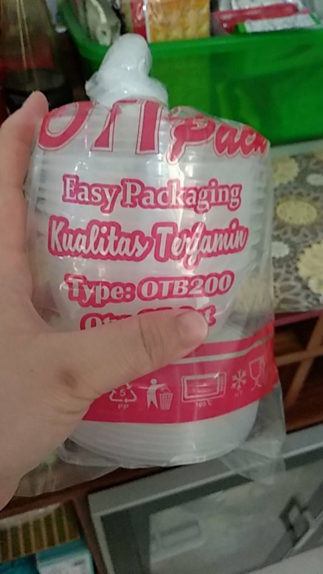 Thinwall Bulat 450 Ml  Mangkok Plastik  Thinwall Bulat  Food Container  Box Makan  450 Ml