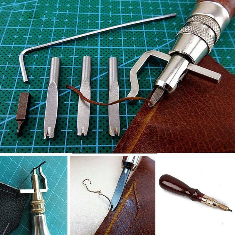 Adjustable Stitching and Groover Crease Leather Tool (5pcs)