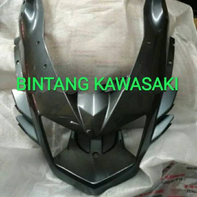Batok lampu depan ninja rr new abu abu atau grey original kawasaki