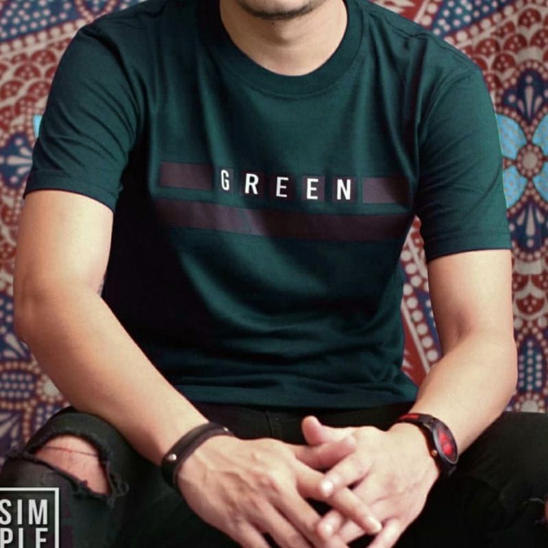 KAOS JUMBO PRIA BOMBOGIE-GREENLIGHT UKURAN XXL XXXL XXXXL