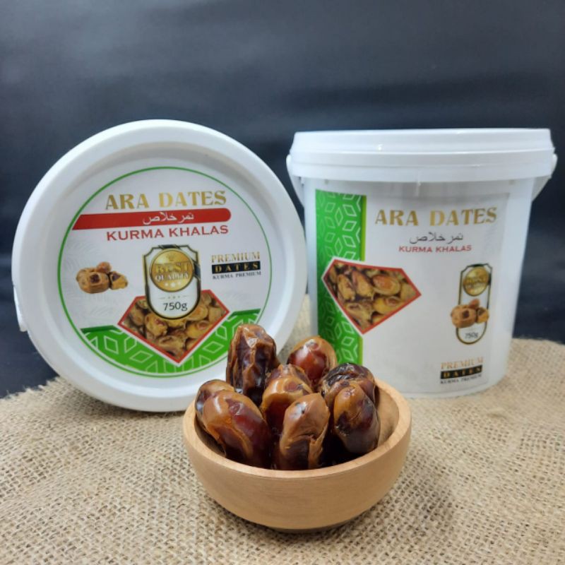 

Kurma Khalas Premium Ara Dates Best Quality 750 Gr