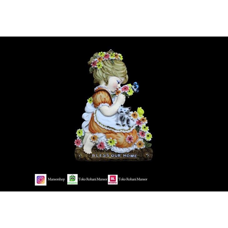 

Cenderamata Kristen - Hiasan Dinding - Resin - Bless Our Home Kode 1265