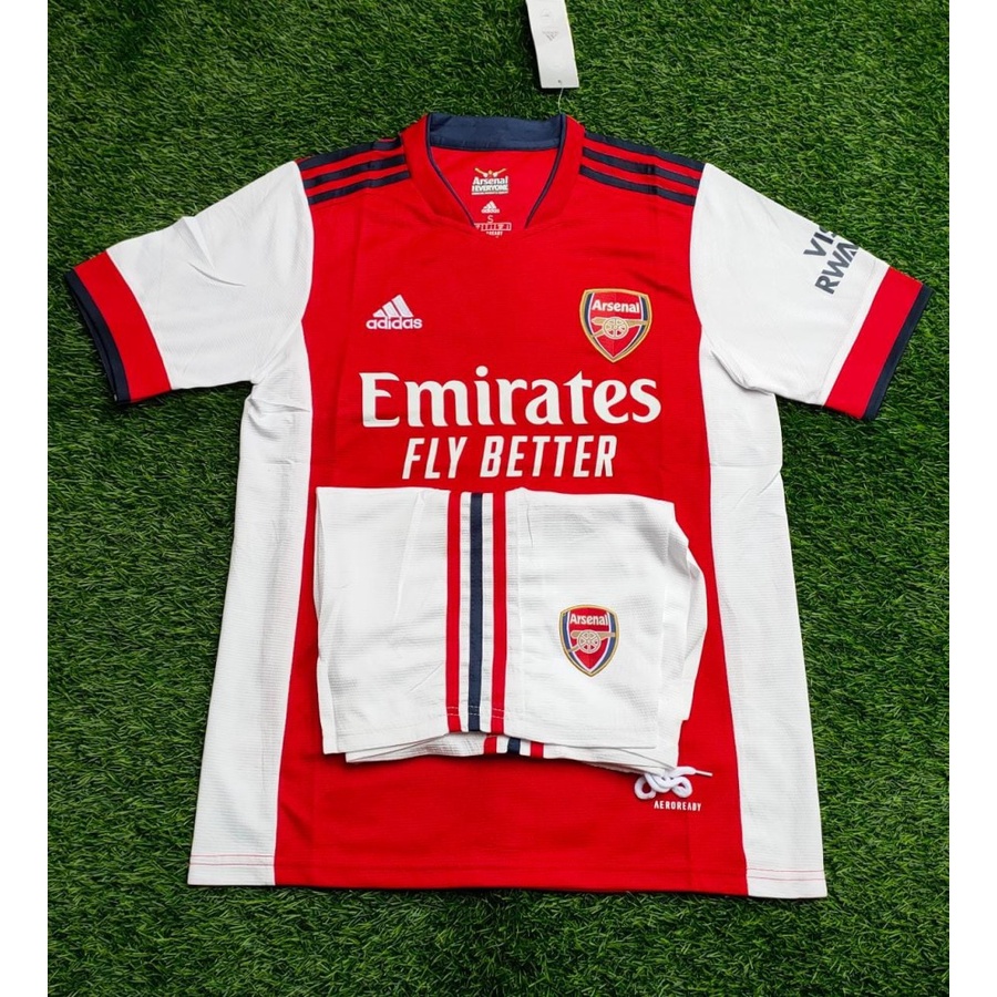 FULLSET BAJU + CELANA ARSENAL HOME 2021/2022 GO