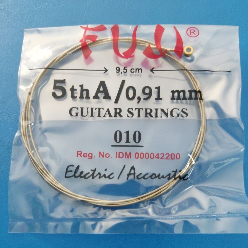 Senar Gitar Eceran Akustik Electric merk FUJI untuk set 010. ORIGINAL