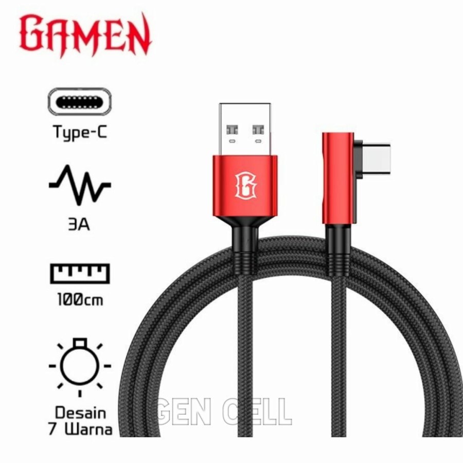 Kabel Data Gaming Lightning Elbow Design Gamen GAC100 GAL100