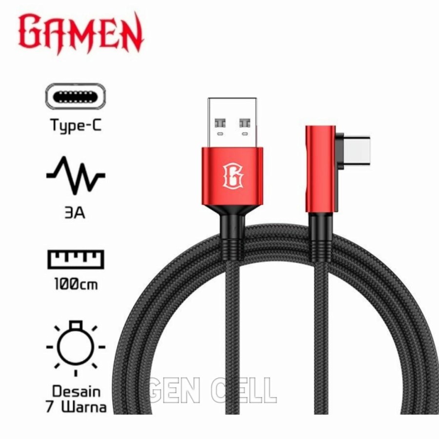 Kabel Data Gaming Lightning Elbow Design Gamen GAC100 GAL100