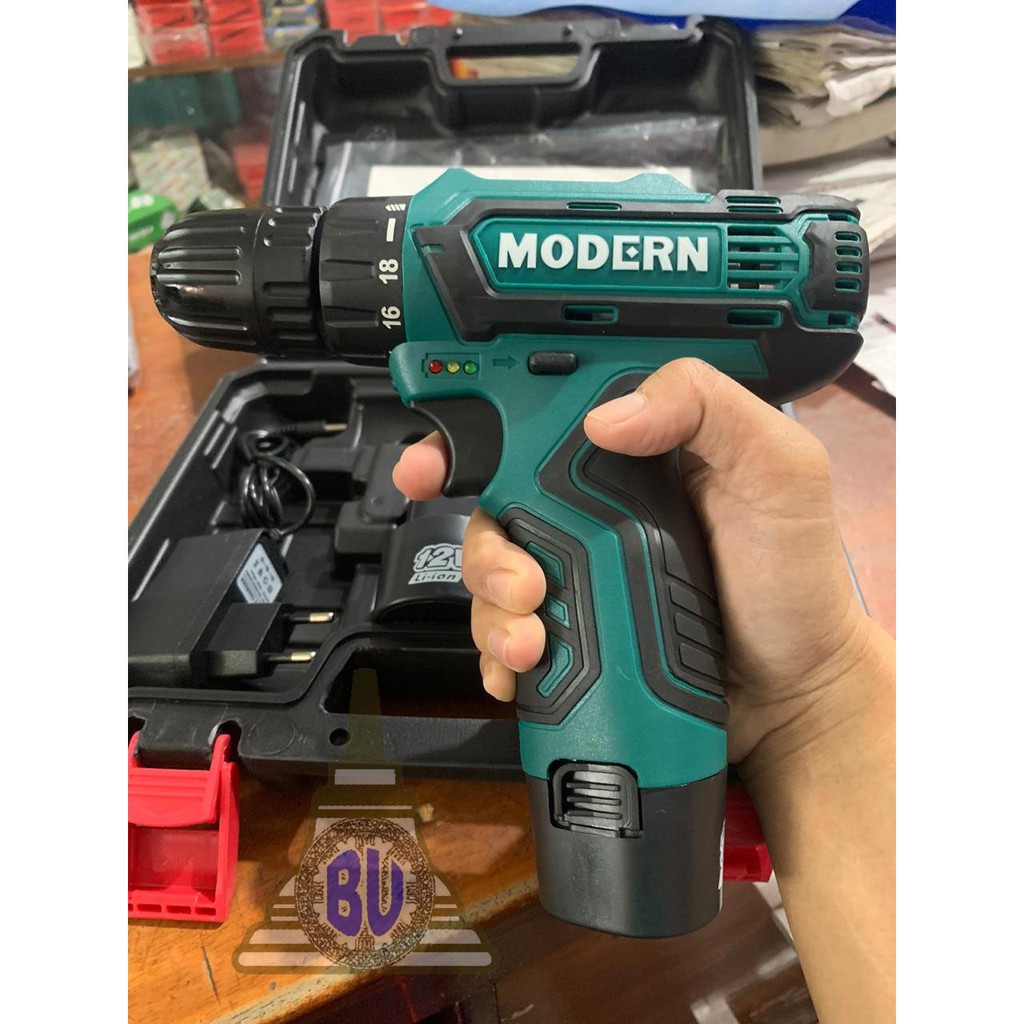 Mesin Bor Cas Cordless Modern 12V 10MM