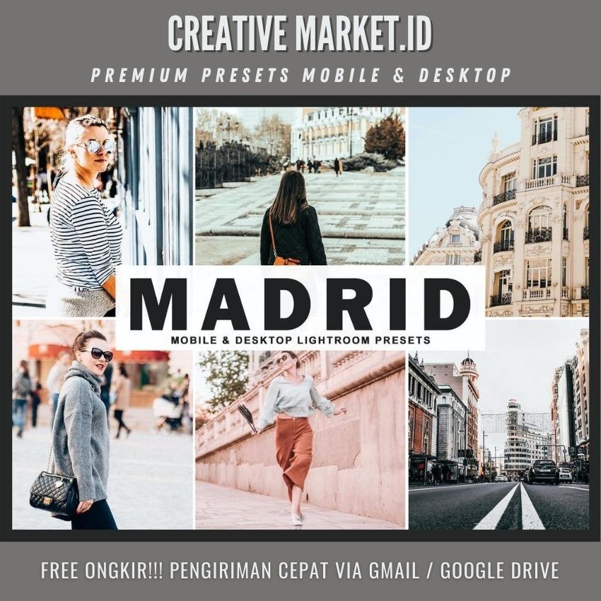 Madrid Mobile & Desktop Lightroom Presets - Creative Market.id