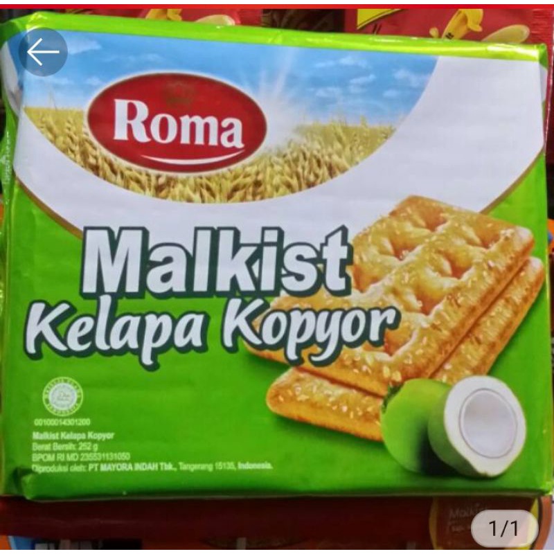 

Roma Malkis Kelapa Kopyor 525gr