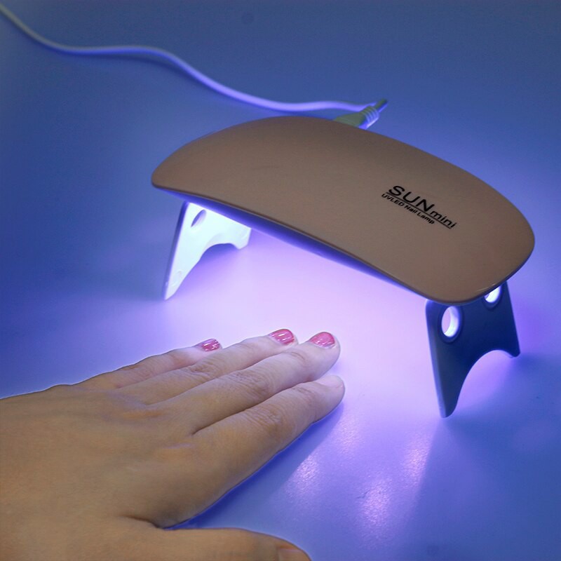 SUNmini Pengering Kutek Kuku UV LED Nail Dryer 6W J-03 Pink Grab Medan