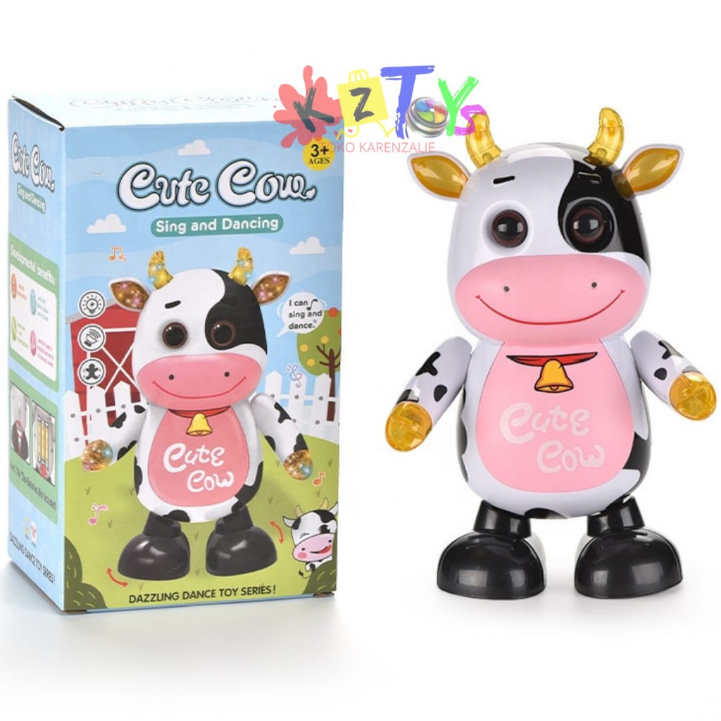 MAINAN DANCING CUTE COW / SAPI NYANYI DAN NARI EDUKASI TOYS