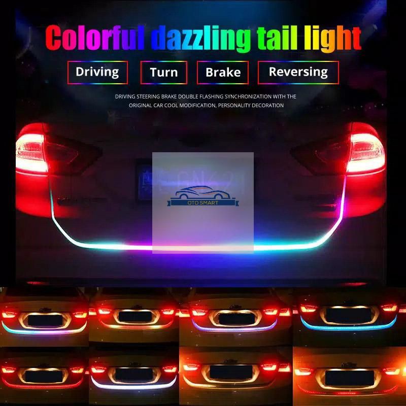 Lampu Strip DRL RGB 12V TAIL LED Lampu Bagasi Pintu Belakan Mobil Stop Sein Signal