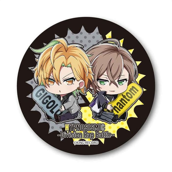 Hypnosis Mic - Gyugyutto Tin Badge Pair ver. Hifumi & Gentaro