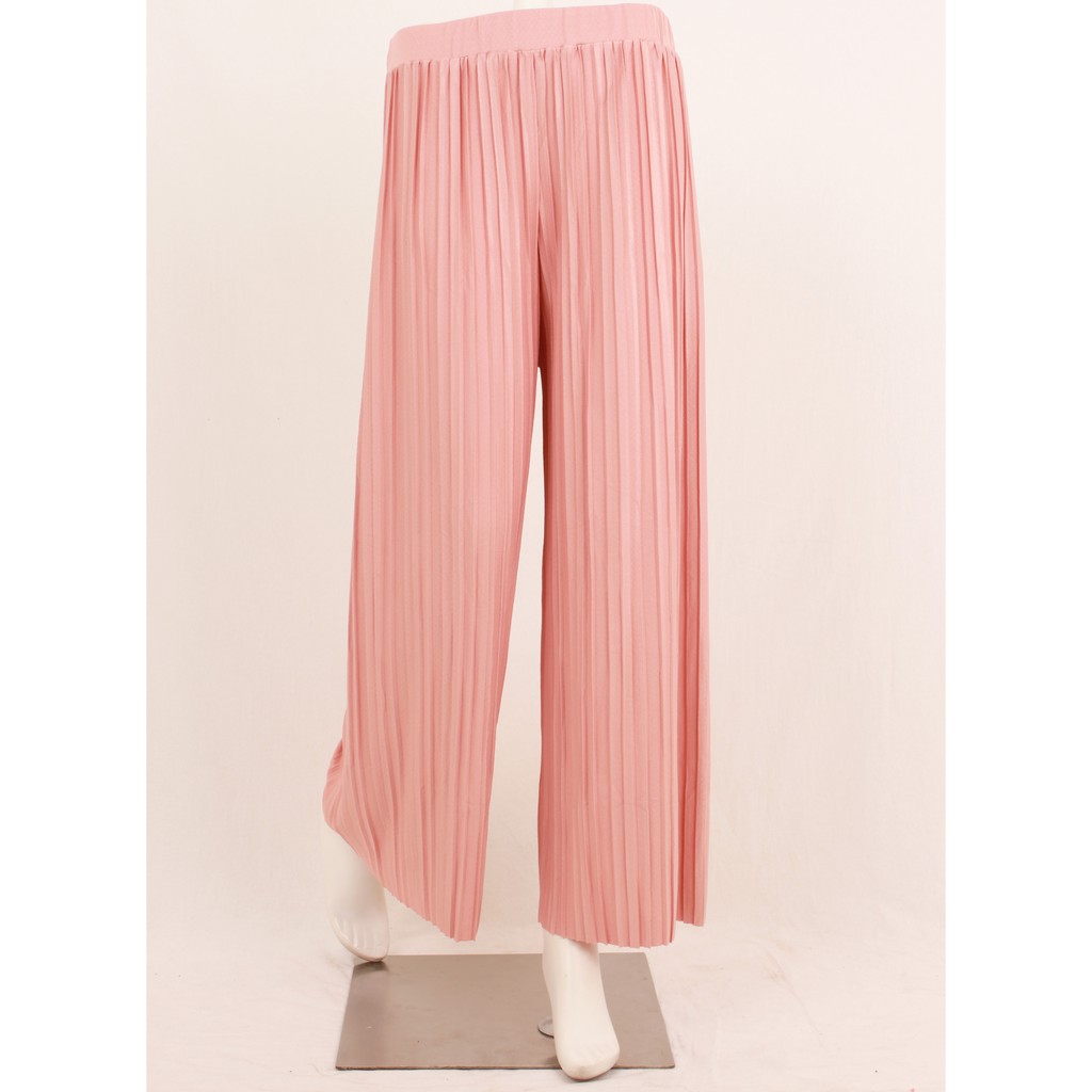 CHIC SIMPLE PLEATED PALAZZO HIGHWAIST CANTIK MODERN FASHION WANITA PT1122BB