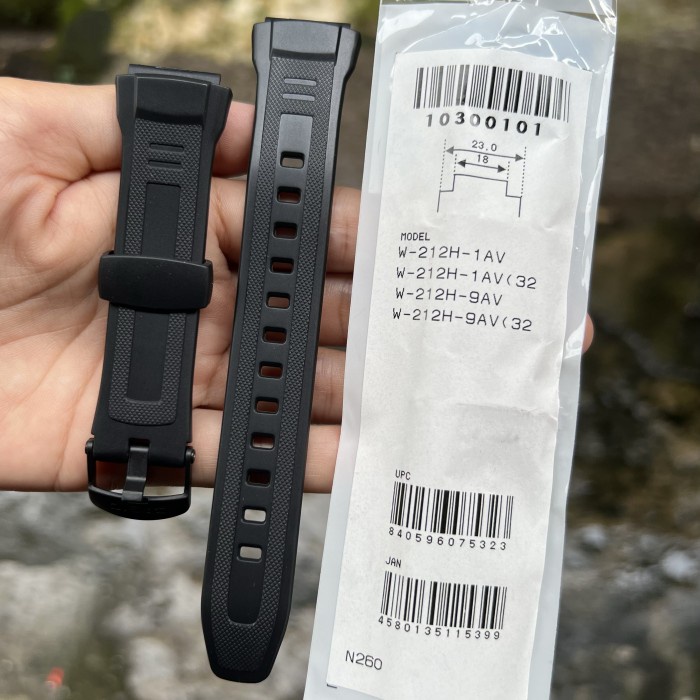 Strap tali jam tangan casio original W-212H 1A band W 212H