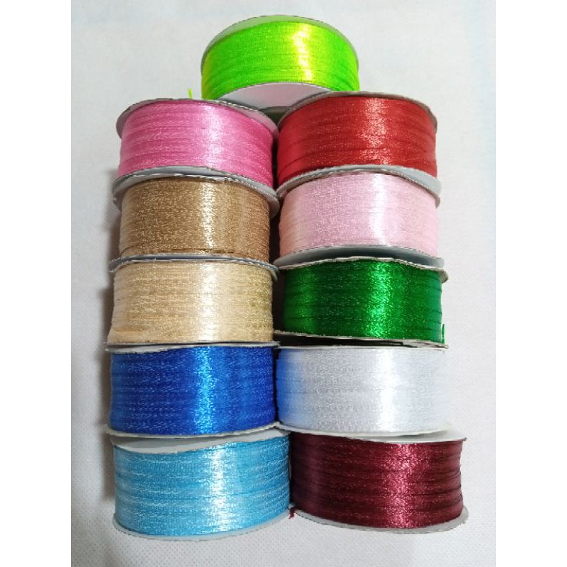 

Pita satin kecil/pita satin warna ukuran 1/8 inch