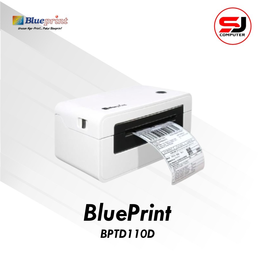 PRINTER BARCODE THERMAL LABEL RESI BLUEPRINT TD110D BLUETOOTH + USB