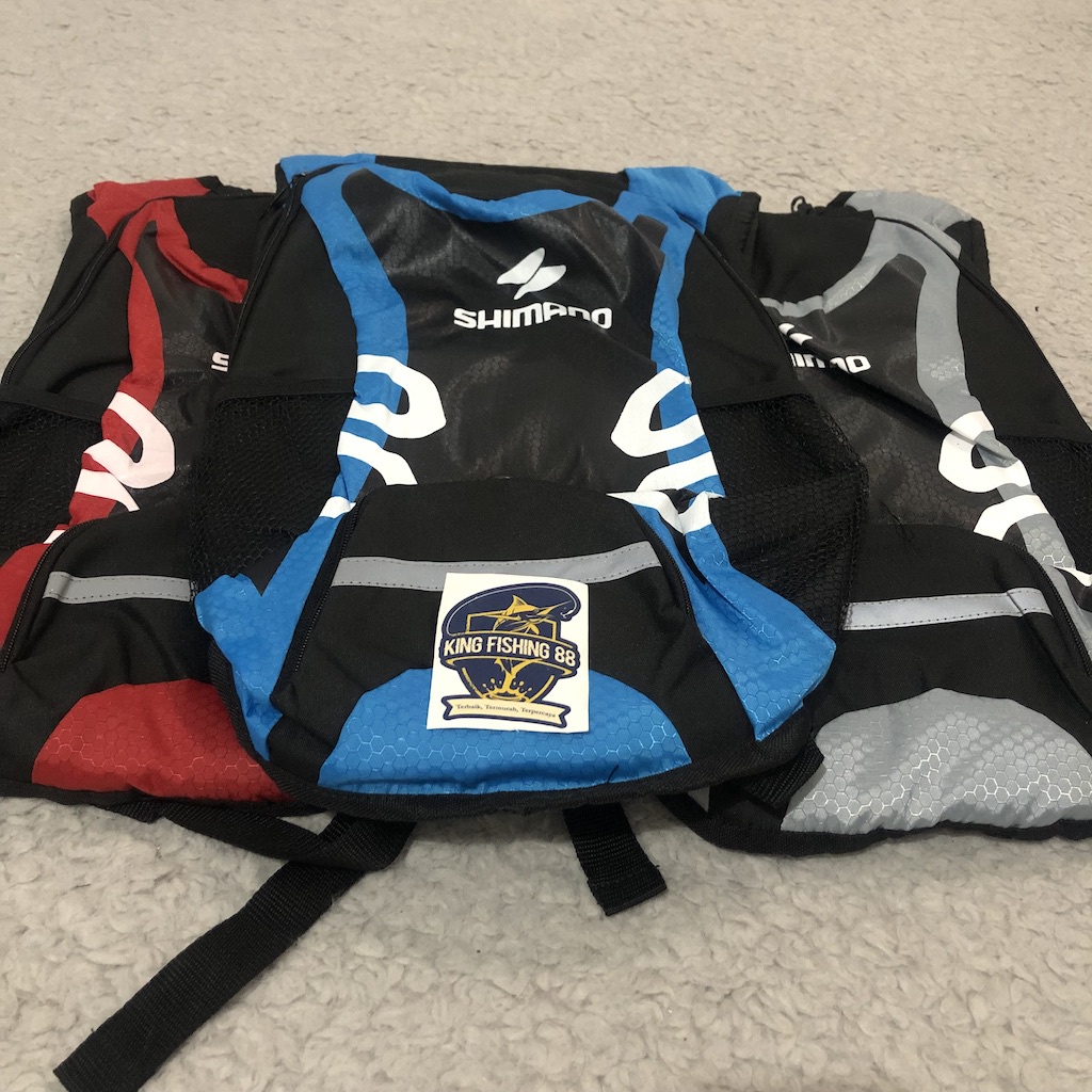 Tas Pancing Custom Shimano Ransel Rangsel Punggung Backpack Bag Alat Perlengkapan Pancing Aksesoris 