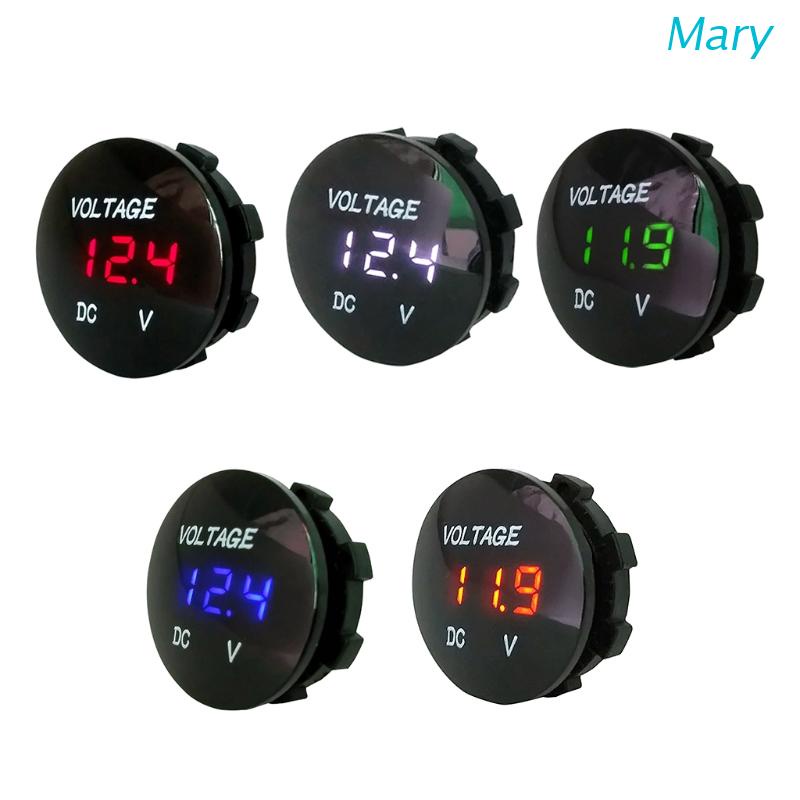 Mary Voltmeter Digital LED Tahan Air Untuk Mobil