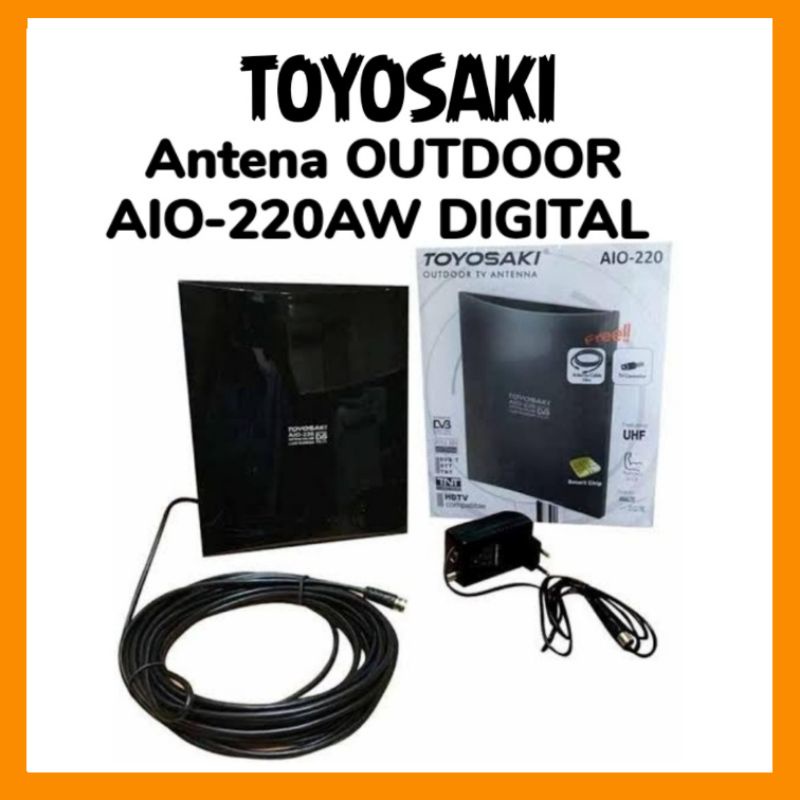 TOYOSAKI Antena TV Digital Luar Dan Dalam Cocok Untuk Set Top Box