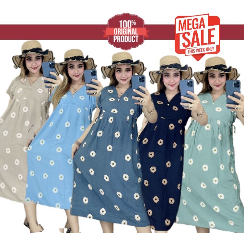 Daster kimono / Daster Korea / Daster motif bunga / Dress kimono / Dress Korea / Dress motif bunga /