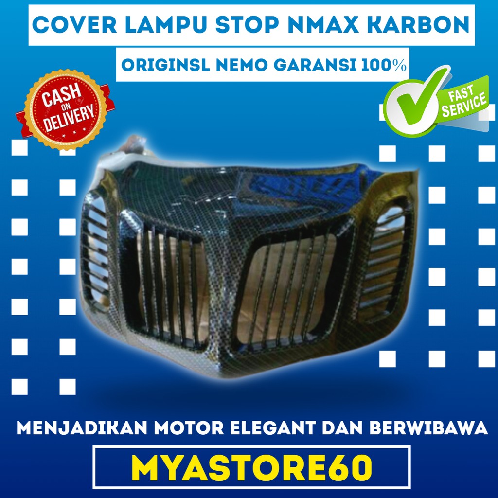 Cover Lampu Stop Nmax Karbon Tutup Lampu Stop Nmax Karbon Kevlar Original BodyPart Yamaha Nmax