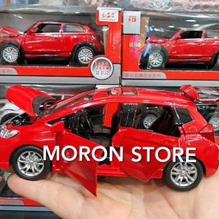 TERBATAS Metal Diecast Mobil  Honda Jazz  Fit Dengan Lampu  