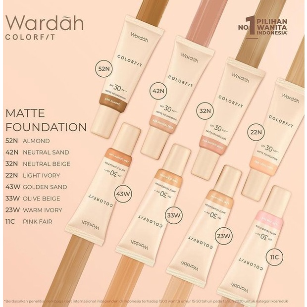 Wardah Colorfit Matte Foundation