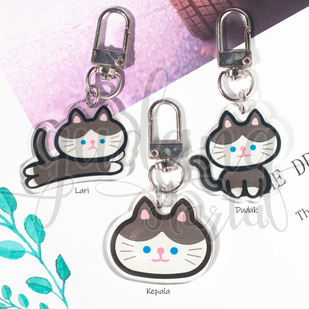 Gantungan Kunci Kucing Cat Lucu Gantungan Tas Keychain GH 302258