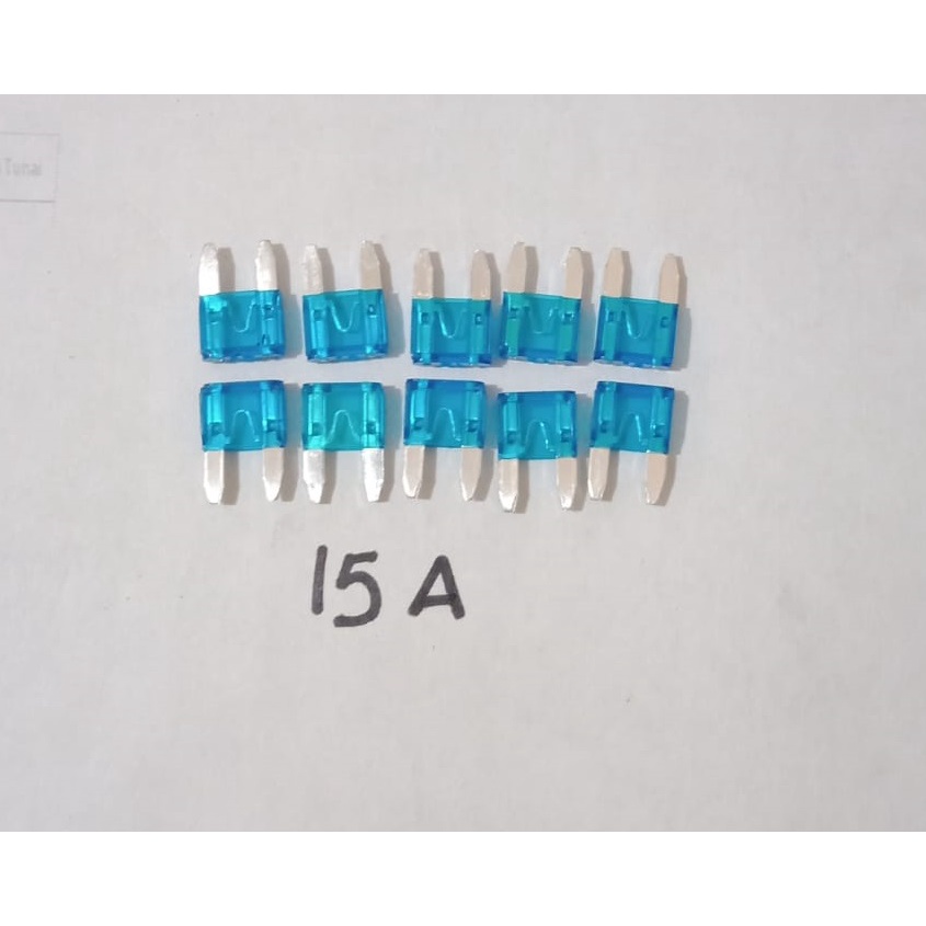 Sikring Sekring DX Mini Tancap Mobil Motor 15A Biru