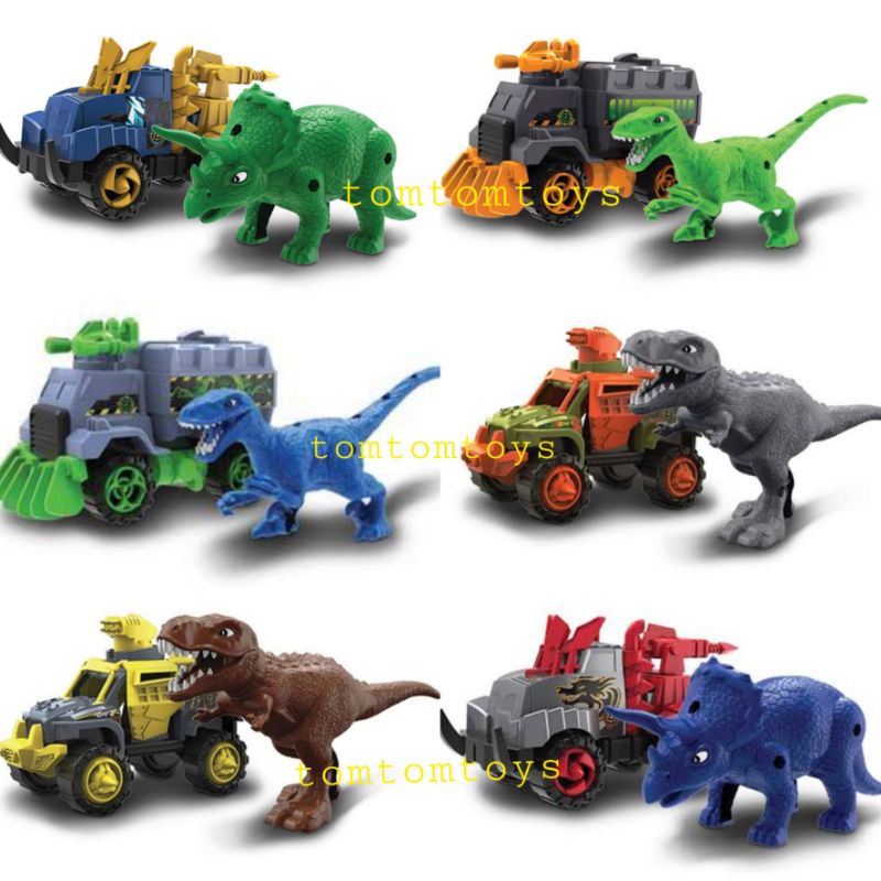 DINOS vs TRUCKS Dinosaurus Mobil Truk Nikko Toys Road Rippers