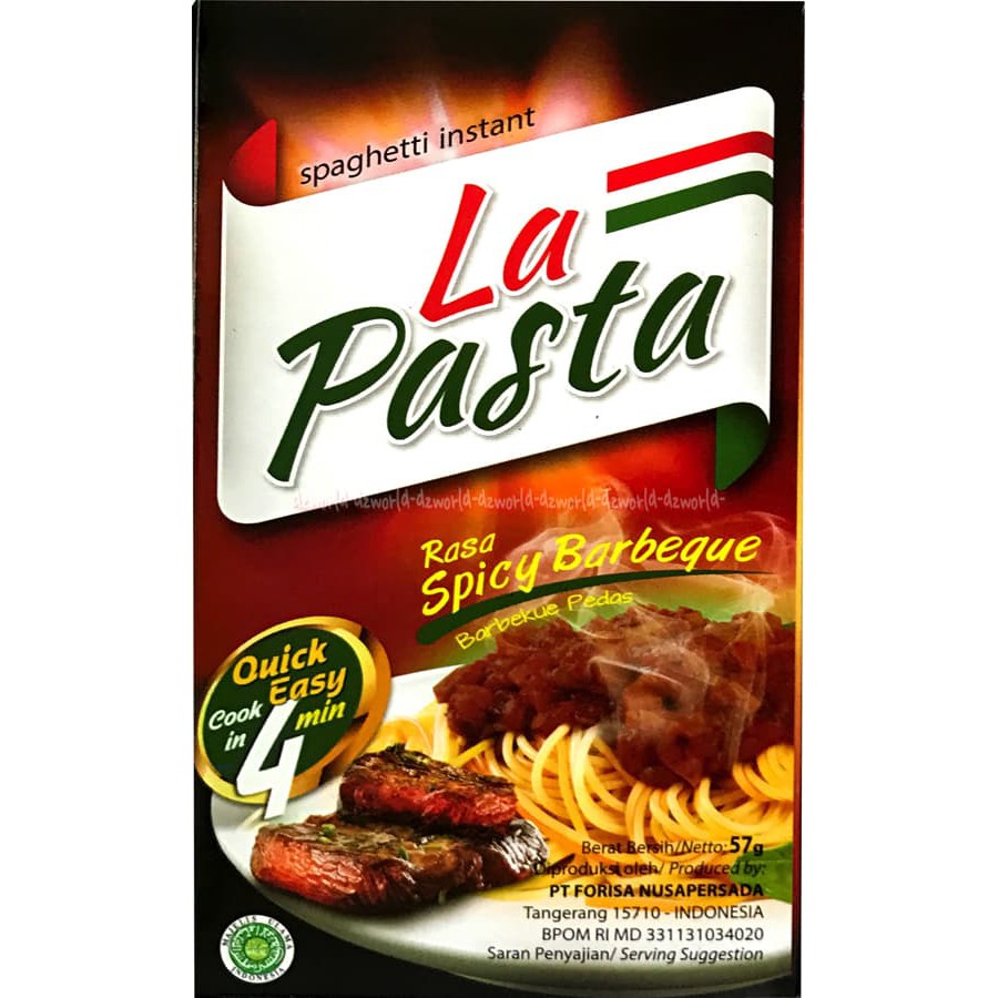 

LA PASTA SPICY 59GR