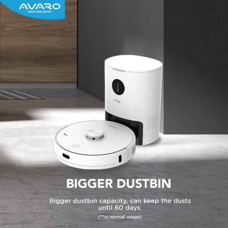 AVARO X1 ROBOT VACUUM CLEANER UVC 2700PA Ai Sensor Anti Bump &amp; Fall