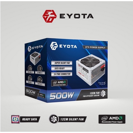 itstore  EYOTA PSA 500W POWER SUPPLY EYOTA 500WATT FAN 12CM SILENT FAN PSU