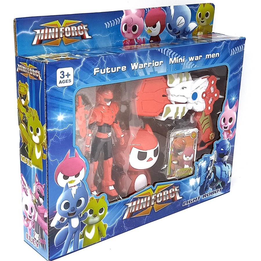 mainan robot rangers robot mini force / robot squad ligt robot / pedang mini force