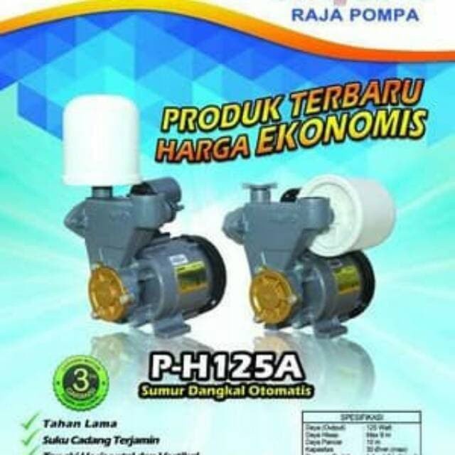 Pompa Air Sanyo PH 125 A BUKAN PH 137 AC DILENGKAPI OTOMATIS TABUNG
