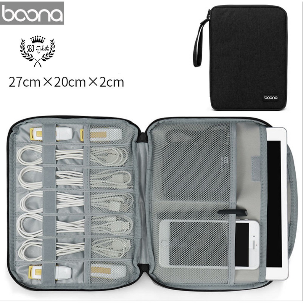 Dompet Gadget BAONA D007 Tas gadget Organizer multifungsi HP Tablet ipad air