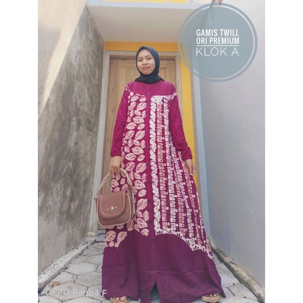 GAMIS TWILL ORI PREMIUM KLOK A TERBARU